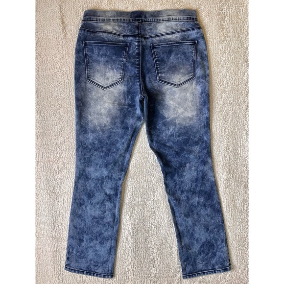 LEI Cropped Acid Wash Jeggings Size 5 NEW. - Picture 4 of 8